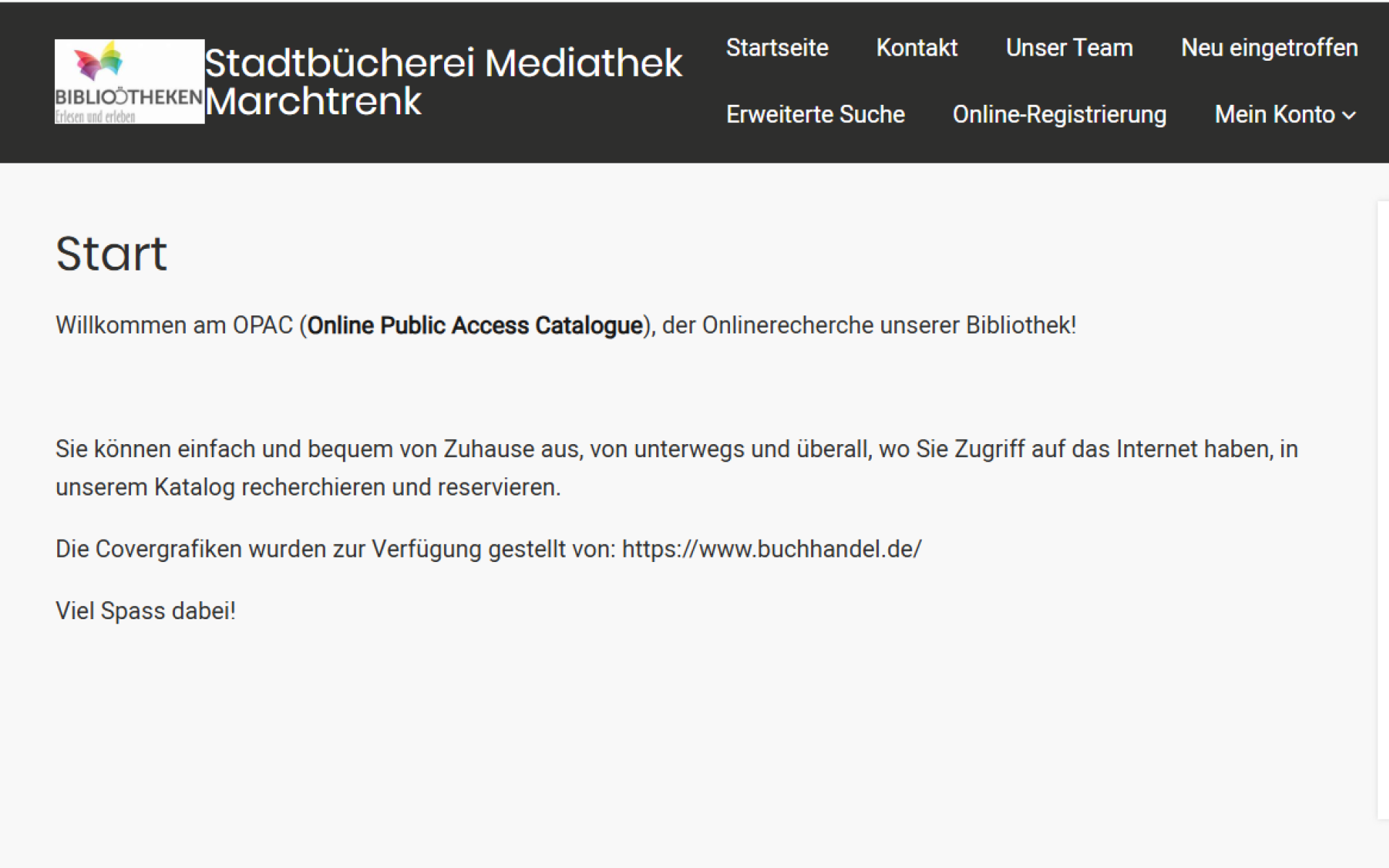 Online Katalog der Bücherei Marchtrenk