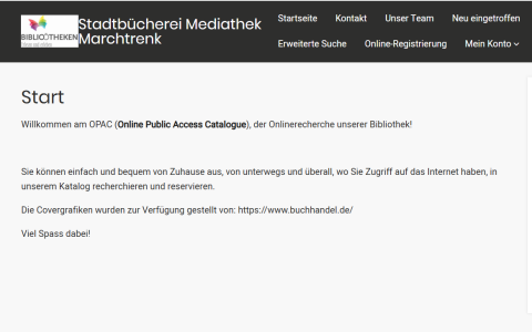Online Katalog der Bücherei Marchtrenk